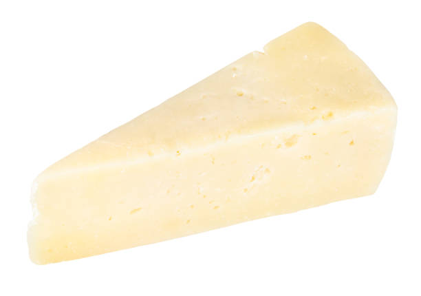 istock piece of Pecorino Romano sheep cheese isolated 1136661315