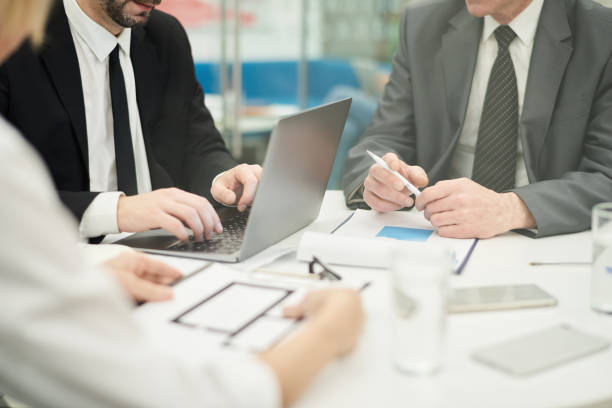 istock Office Meeting Close Up 1136662668