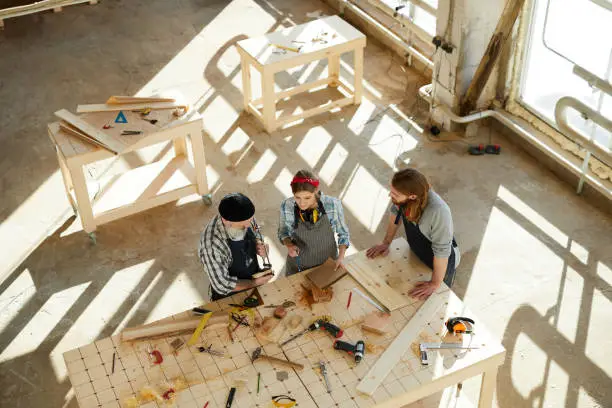 Examining manufactured wooden detail