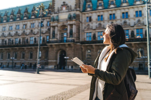istock Admiring Hamburg Town Hall 1136665301