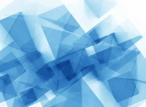 Photo of Abstract polygonal blue background