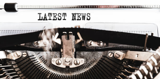 Latest News typed on an old typewriter.