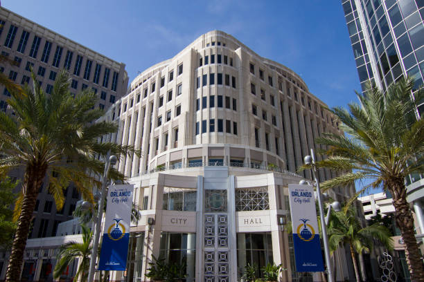 Orlando City Hall  - ORLANDO  - 03-11-2019 -  Florida - USA - on a bright sunny day with no people.