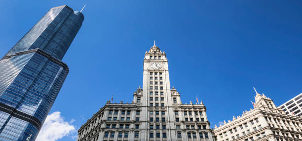 istock buildings and blue sky in Chicago 1136673278