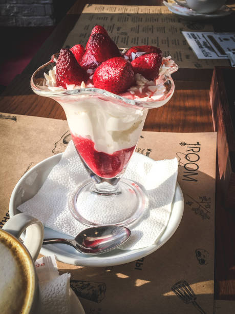 istock Delicious Triple chocolate mousse desserts with glasses 1136676666
