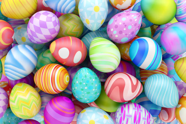 istock Pile of colorful Easter eggs 1136682057