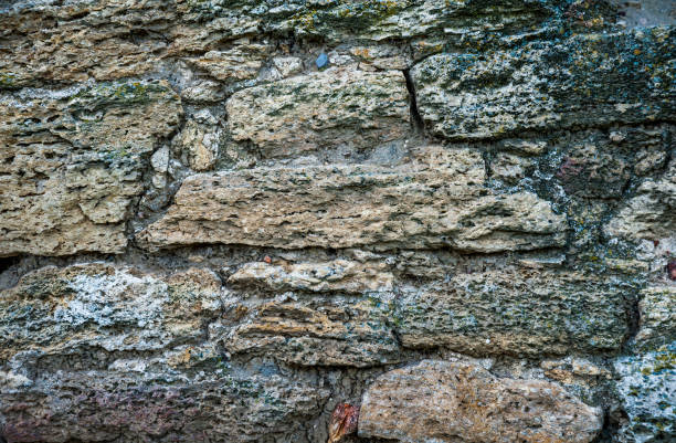 Antiguo muro de piedra de cerca - foto de stock