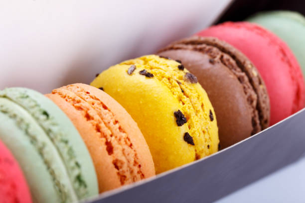istock Colorful french macarons 1136684555