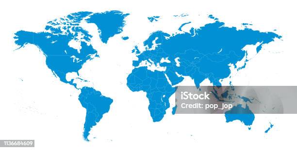 Country Border Vector World Map Borders Countries Vector Illustration Stock Illustration ...