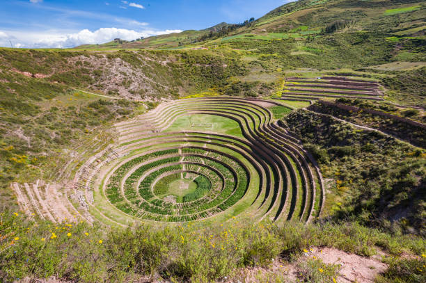 istock Archeological Inca complex of Moray, near Cusco, Peru 1136691243