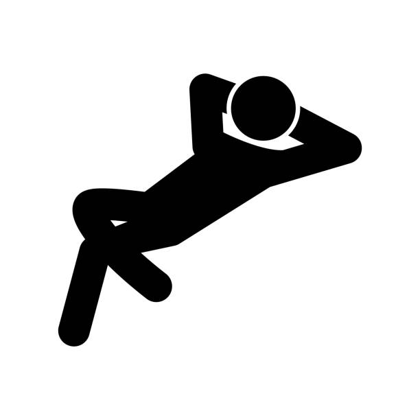 ilustrações de stock, clip art, desenhos animados e ícones de relax icon, vector - hammock
