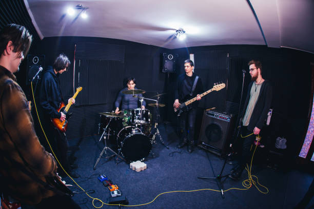 istock Repetition of rock music band. 1136692521