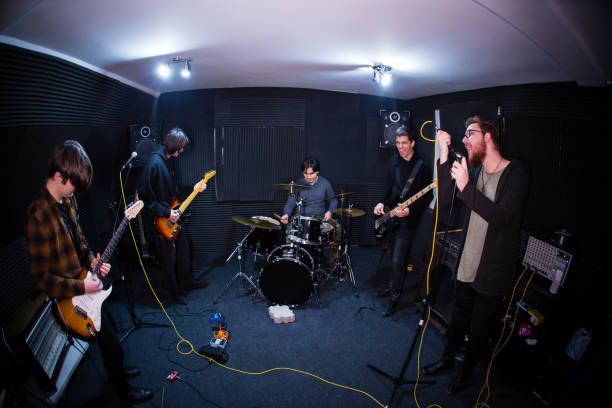 istock Rock music band. 1136692606