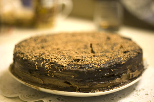istock Cake napaleon. Homemade baking. 1136695211