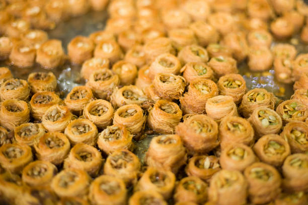istock Eastern cuisine. Sweets from India. Beautiful food. 1136695880