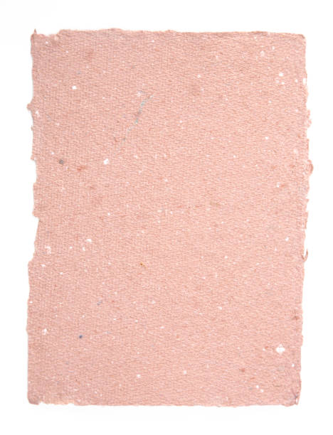 istock Pink Handmade Paper on a White Background 1136704975