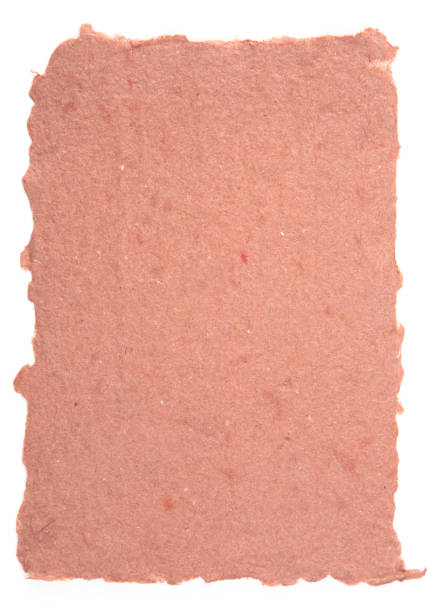 istock Red Handmade Paper on a White Background 1136706811