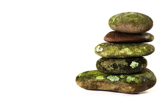 Power Point ready or Meme ready photo of a mossy rock stack. Zen photos for your business a spa. Great photos for power point, backgrounds, screen savers for your computer.