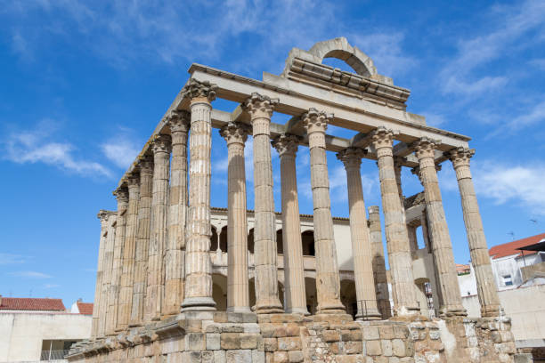 istock Roman temple to Diana in Merida (Spain) 1136716211