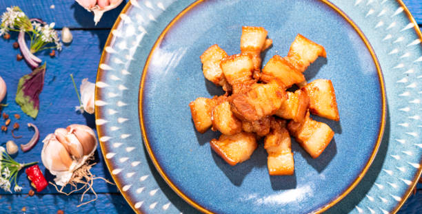 istock The bouilli in plate,Pork braised in brown sauce 1136716376