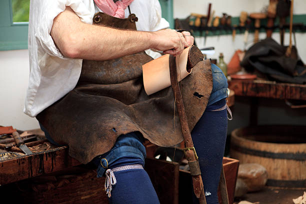 istock colonial cobbler in Williamsburg, Va 113671686