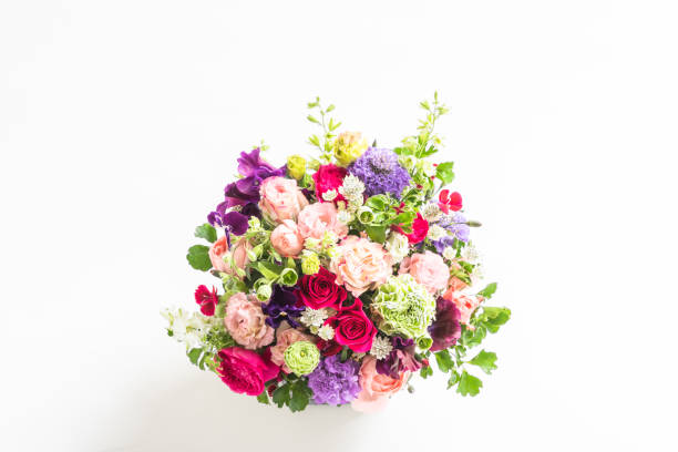 istock Gorgeous flower arrangement seen from the rose 1136719074