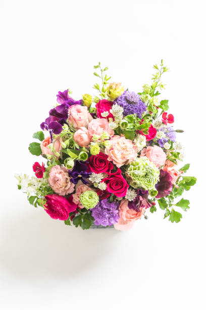 istock Gorgeous flower arrangement seen from the rose 1136719735
