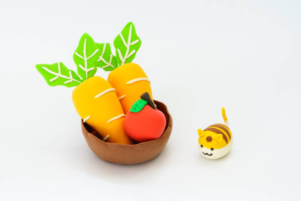 istock Colorful plastic vegetables fruits and animals 1136722611