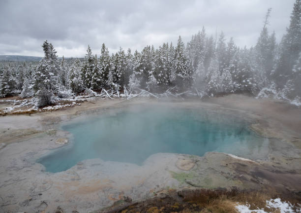 istock Emerald Spring in Norris Geyser Basin of Yellowstone 1136724244