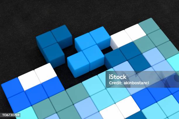 Abstract Shape Game 3d Abstract Geometric Shapes Logic Game Stock Photo - Download Image ...