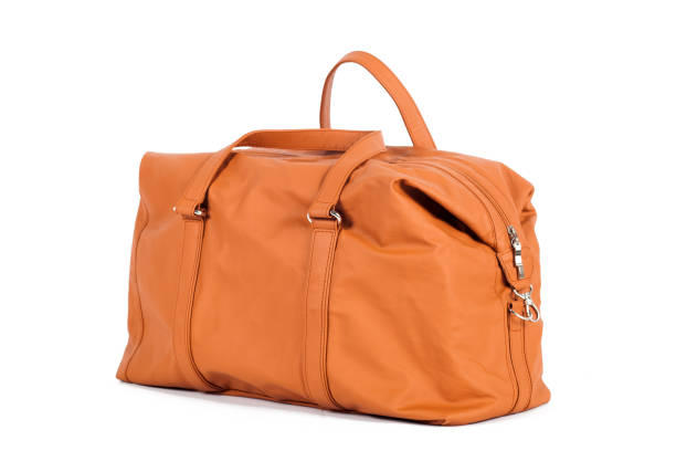 istock leather bag for storing things and traveling 1136731339