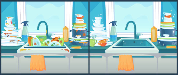 694 Messy Kitchen Illustrations & Clip Art - iStock | Messy kitchen  counter, Messy kitchen table, Messy kitchen bench
