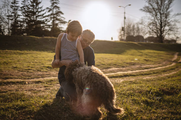 istock With my grandpa and our dog 1136736168