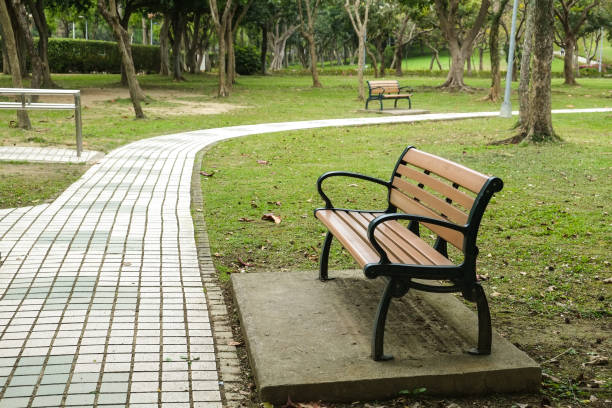 istock Trail in the park. Natural scenery in Asia. 1136736447