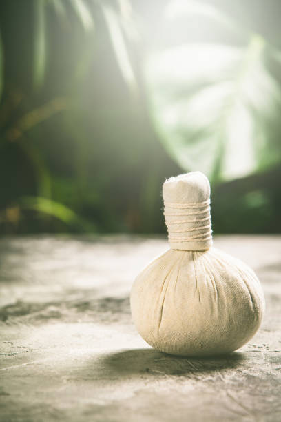 istock SPA composition on tropical background, close up 1136750273