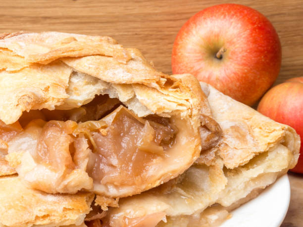 istock Homemade apple pie, delicious with fresh apples 1136750946