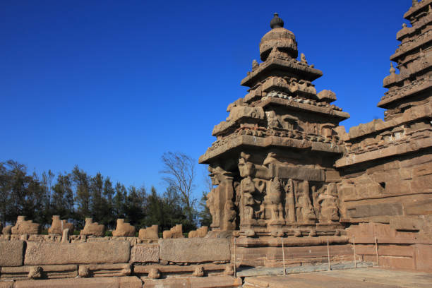 istock Ancient shore temple in Mahabalipuram, Tamil Nadu, India. 1136751158