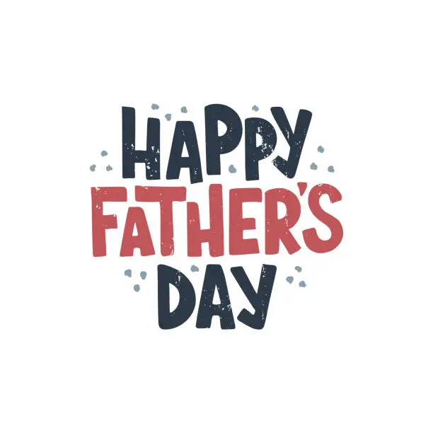 Vector illustration of Father's Day lettering