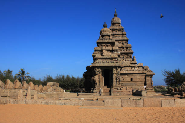 istock Ancient shore temple in Mahabalipuram, Tamil Nadu, India. 1136751571
