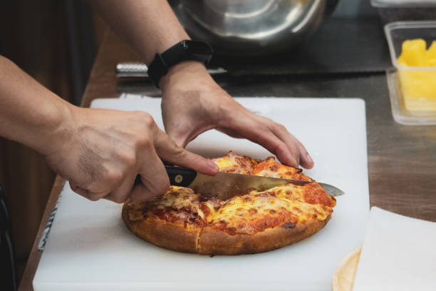 istock Chef preparing pizza , The process of making pizza 1136755507