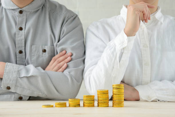 istock Man and woman thinking about financial planning 1136756152