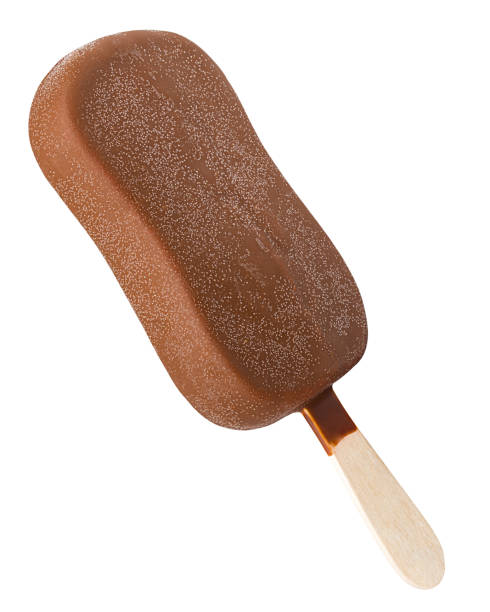 istock ice cream covered with chocolate isolated on white background, clipping path, full depth of field 1136760592