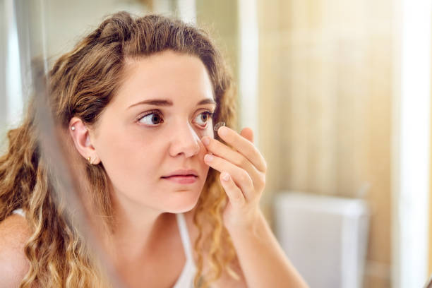 istock Contacts give her crystal clear vision 1136760692