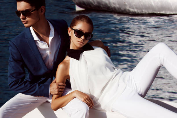 sexy paar - couple men fashion luxury stock-fotos und bilder
