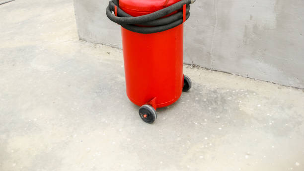 istock Fire extinguisher. Fire extinguisher. Equipment for extinguishin 1136768097