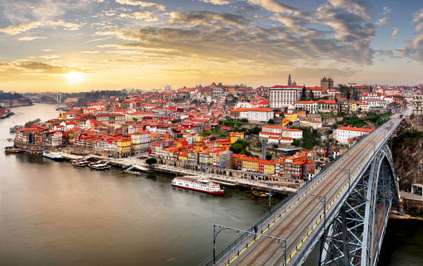 istock Portugal - Porto at sunset 1136773701