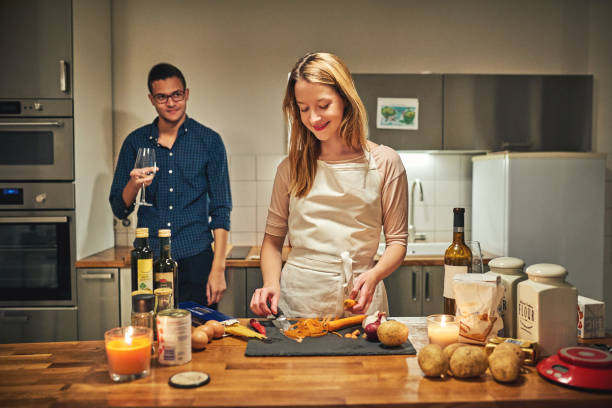 istock I love it when he watches me cook for him 1136774626