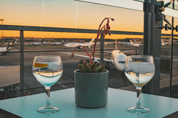 istock A refreshing drink at the airport terrace before catching a flight 1136777008