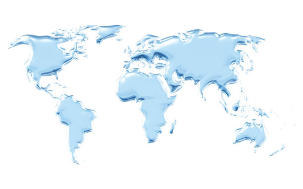istock World Map of Water Drops 1136778624