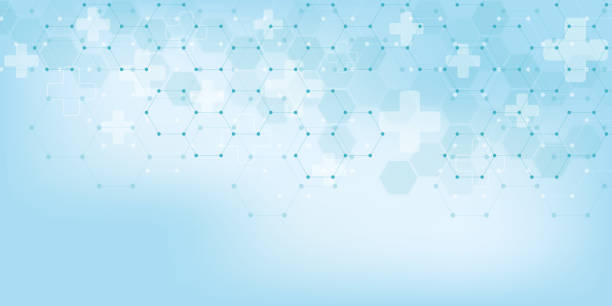 istock Abstract medical background with hexagons pattern. Concepts and ideas for healthcare technology, innovation medicine, health, science and research. 1136778824